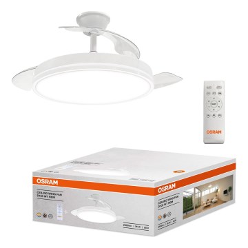 Osram - LED Stmívatelné stropní svítidlo s ventilátorem WING LED/36W/230V 3000/4000/6000K + dálkové ovládání
