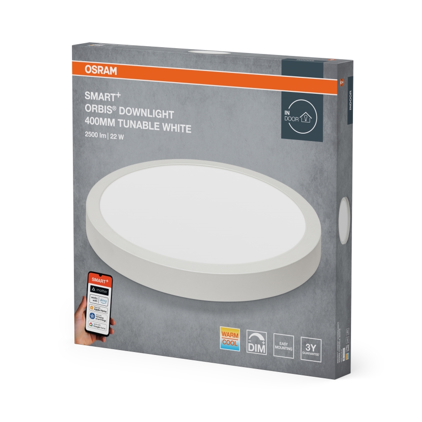 Osram - LED Stmívatelné stropní svítidlo SMART+ DOWNLIGHT LED/22W/230V pr. 40 cm 3000-6500K Wi-Fi