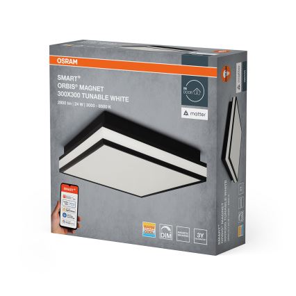 Osram - LED Stmívatelné stropní svítidlo SMART+ MAGNET LED/24W/230V 30x30 cm 3000-6500K Wi-Fi