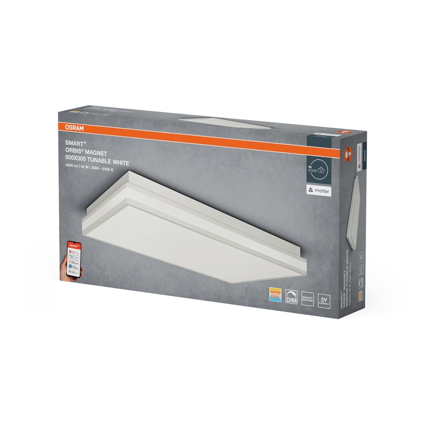 Osram - LED Stmívatelné stropní svítidlo SMART+ MAGNET LED/42W/230V 30x60 cm 3000-6500K Wi-Fi