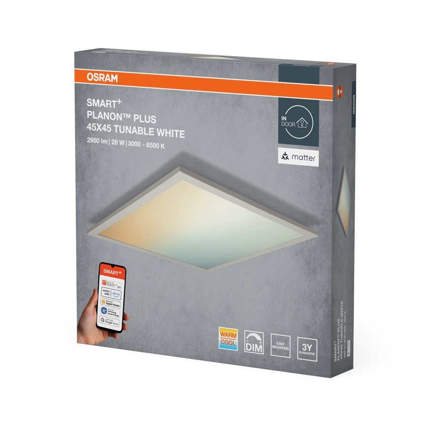 Osram - LED Stmívatelné stropní svítidlo SMART+ PLANON LED/28W/230V 45x45 cm 3000-6500K Wi-Fi
