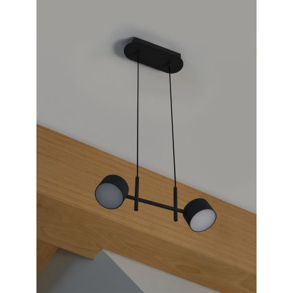 Osram - LED Stmívatelný lustr na lanku DECOR KYOTO 2xLED/10W/230V CRI 90 černá