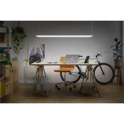Osram - LED Stmívatelný lustr na lanku OFFICE LINE LED/40W/230V 4000K 120 cm bílá