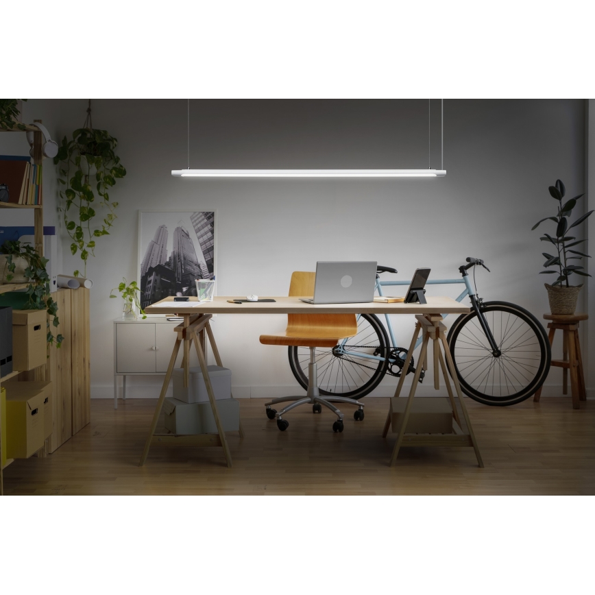 Osram - LED Stmívatelný lustr na lanku OFFICE LINE LED/40W/230V 4000K 120 cm bílá
