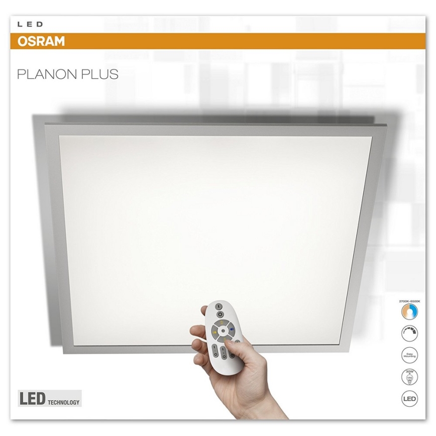 Osram - LED Stmívatelný panel PLANON PLUS LED/30W/230/12V + dálkové ovládání 60x60