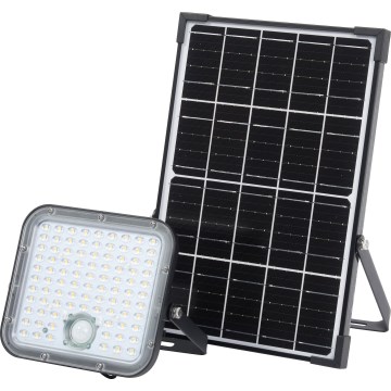 Osram - LED Stmívatelný solární reflektor se senzorem ENDURA LED/30W/6,4V 4000K IP65 černá + dálkové ovládání