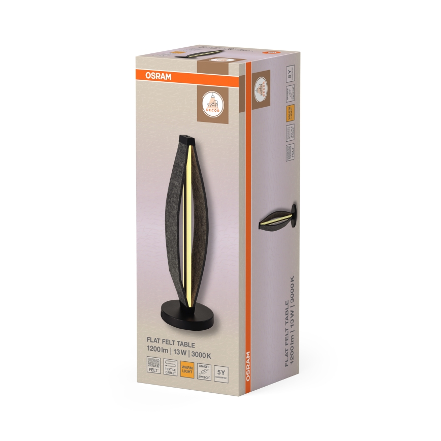 Osram - LED Stolní lampa DECOR FLAT LED/13W/230V šedá