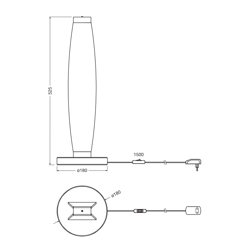 Osram - LED Stolní lampa DECOR FLAT LED/13W/230V šedá