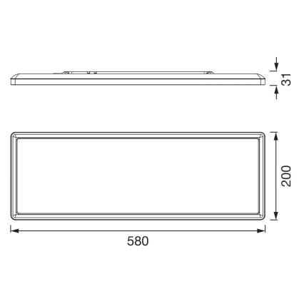 Osram - LED Stropní svítidlo PLANON EASYFIX LED/24W/230V 2800/4000/6000K IP54 bílá