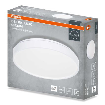Osram - LED Stropní svítidlo CEILING LUXO LED/18W/230V pr. 32 cm bílá