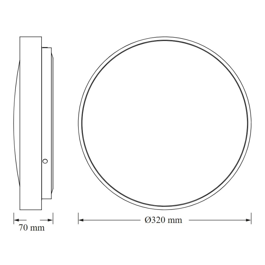 Osram - LED Stropní svítidlo se senzorem soumraku CEILING LUXO LED/18W/230V pr. 32 cm bílá