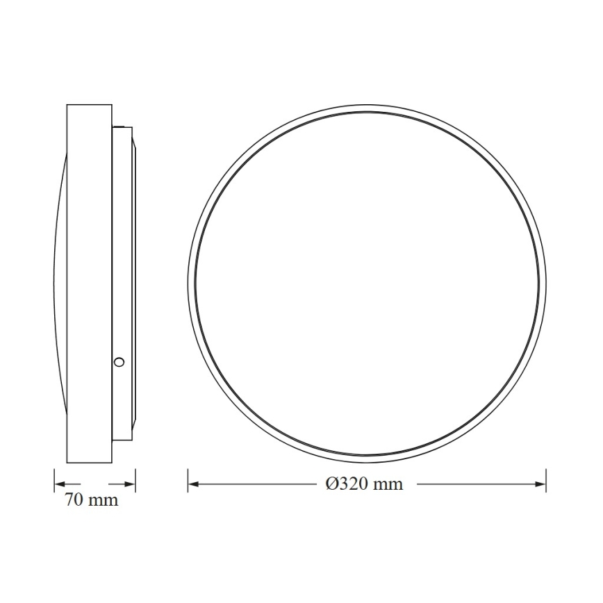 Osram - LED Stropní svítidlo se senzorem soumraku CEILING LUXO LED/18W/230V pr. 32 cm stříbrná