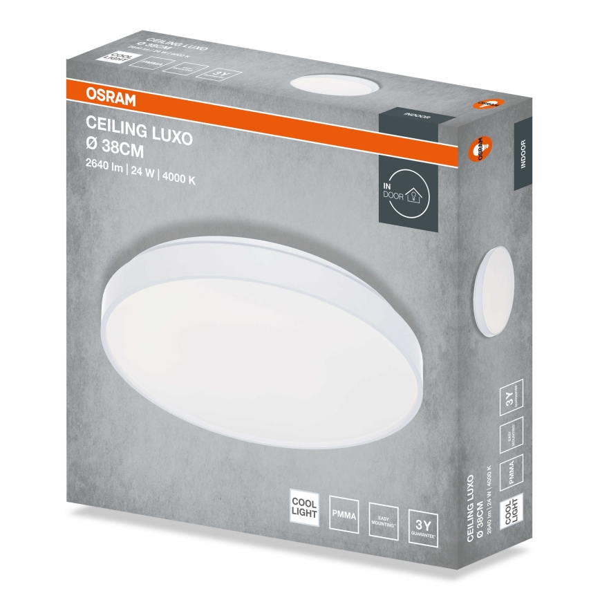 Osram - LED Stropní svítidlo CEILING LUXO LED/24W/230V pr. 38 cm bílá