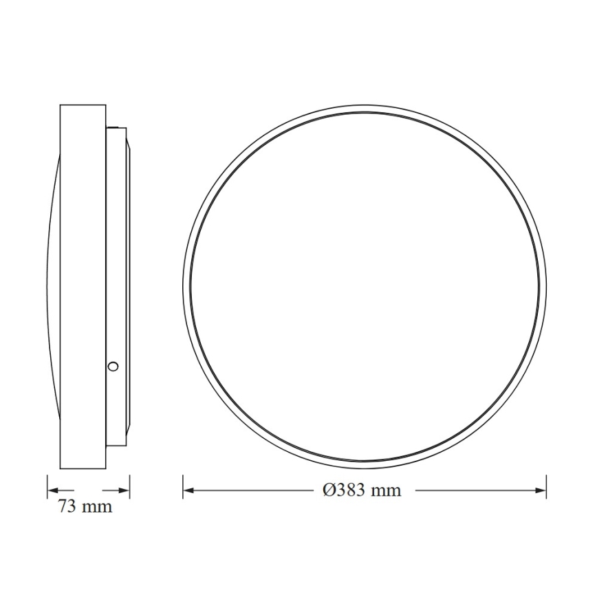 Osram - LED Stropní svítidlo CEILING LUXO LED/24W/230V pr. 38 cm stříbrná