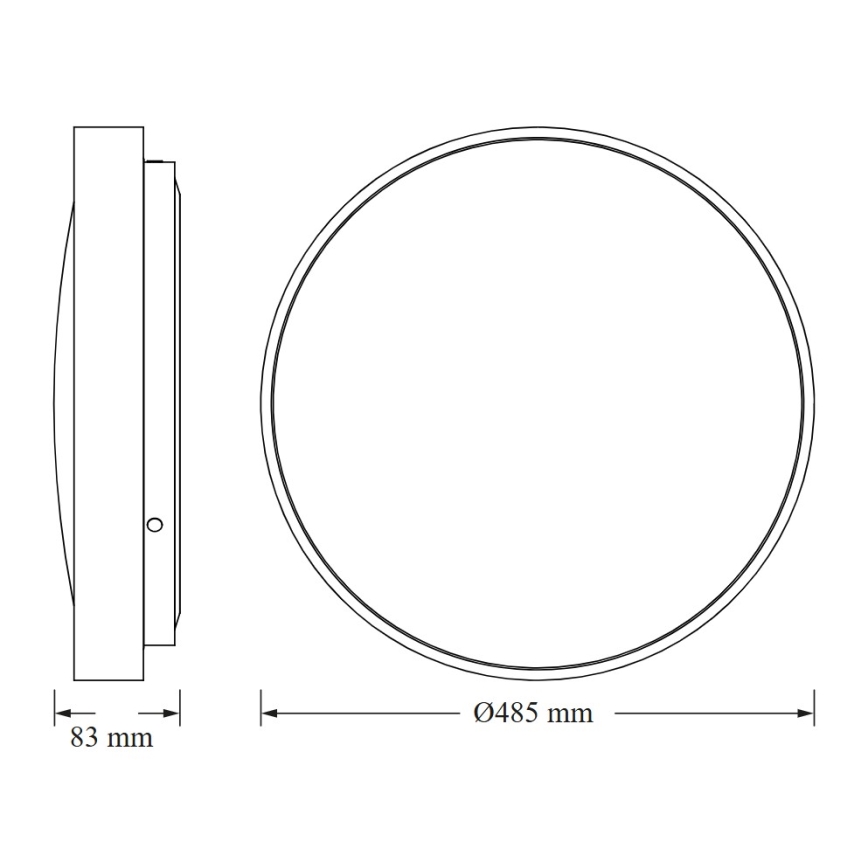 Osram - LED Stropní svítidlo CEILING LUXO LED/36W/230V pr. 49 cm stříbrná