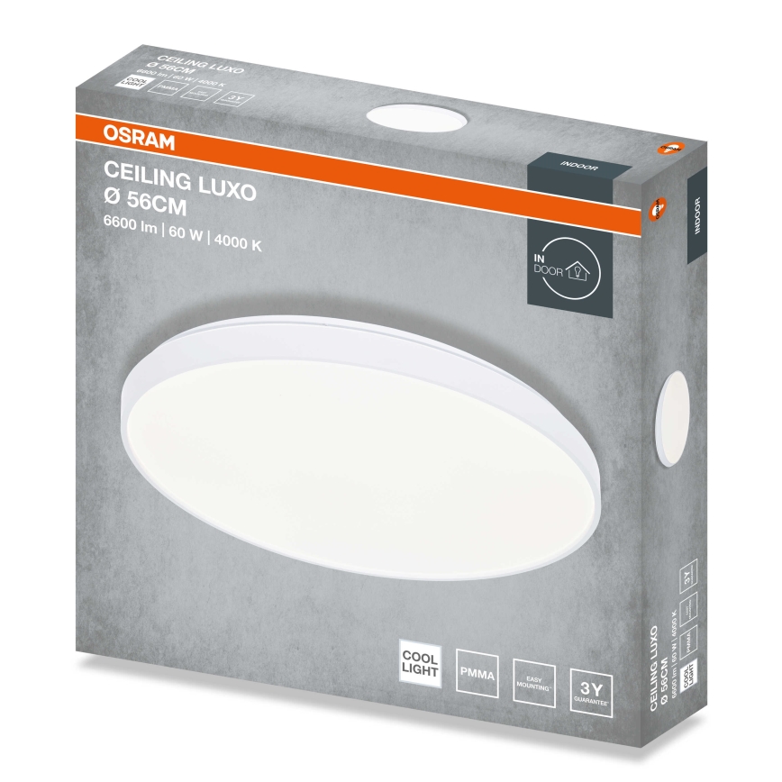 Osram - LED Stropní svítidlo CEILING LUXO LED/60W/230V pr. 56 cm bílá