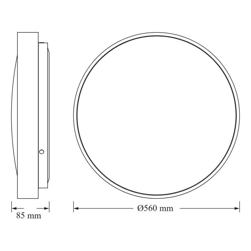 Osram - LED Stropní svítidlo CEILING LUXO LED/60W/230V pr. 56 cm zlatá