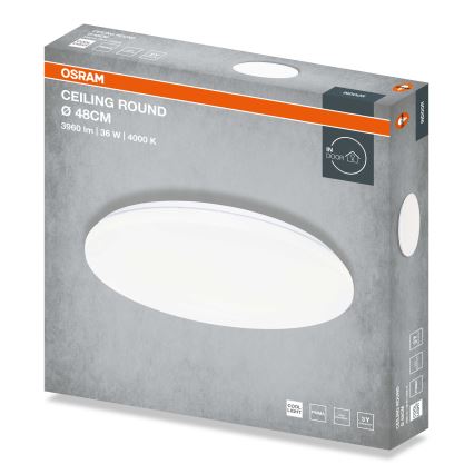 Osram - LED Stropní svítidlo CEILING ROUND LED/36W/230V 4000K pr. 48 cm bílá