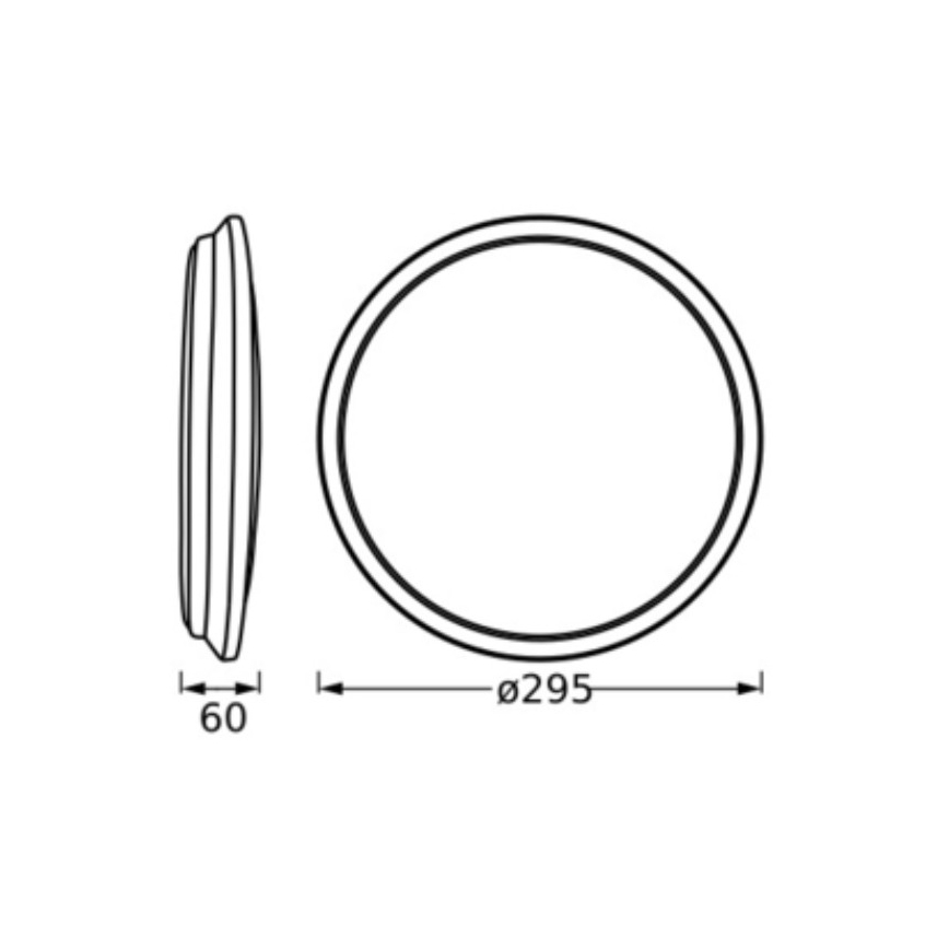 Osram - LED Stropní svítidlo ORBIS DUBLIN LED/16W/230V pr. 30 cm stříbrná