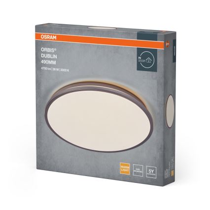 Osram - LED Stropní svítidlo ORBIS DUBLIN LED/36W/230V pr. 49 cm stříbrná