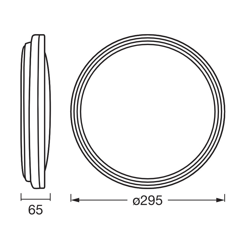 Osram - LED Stropní svítidlo ORBIS HELMAN LED/16W/230V pr. 29,5 cm stříbrná