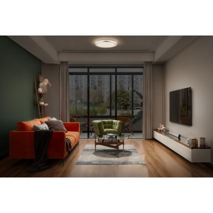 Osram - LED Stropní svítidlo ORBIS HELMAN LED/24W/230V pr. 39 cm stříbrná