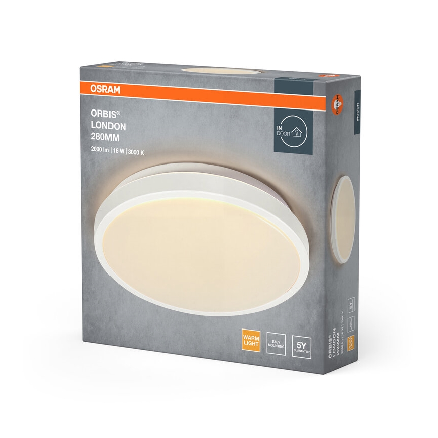 Osram - LED Stropní svítidlo ORBIS LONDON LED/16W/230V pr. 28 cm bílá