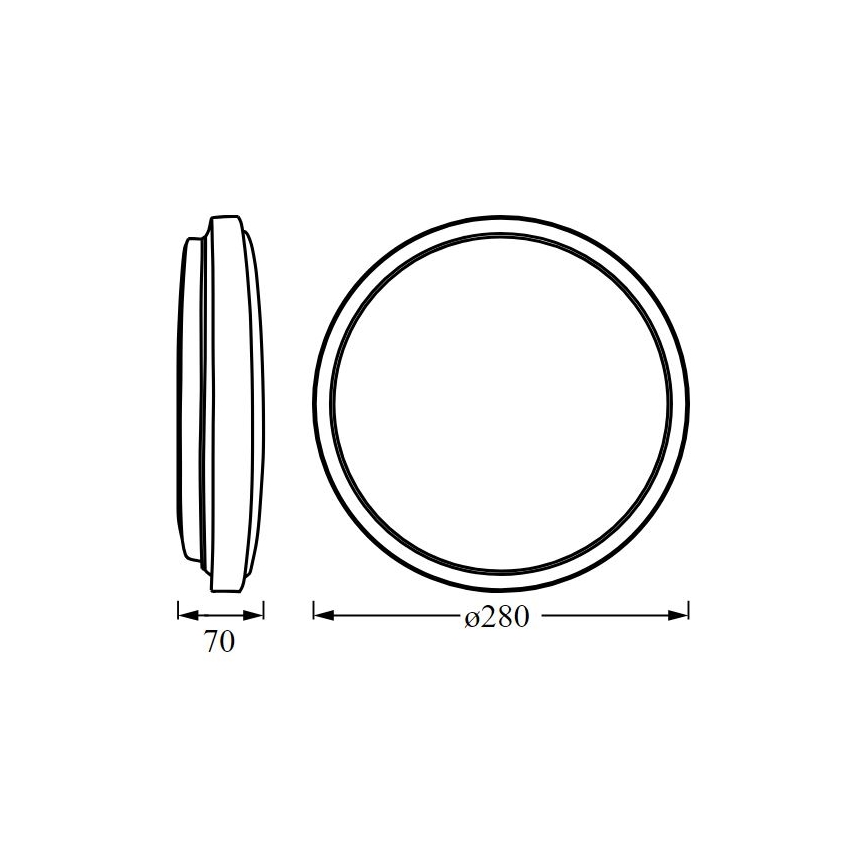 Osram - LED Stropní svítidlo ORBIS LONDON LED/16W/230V pr. 28 cm bílá