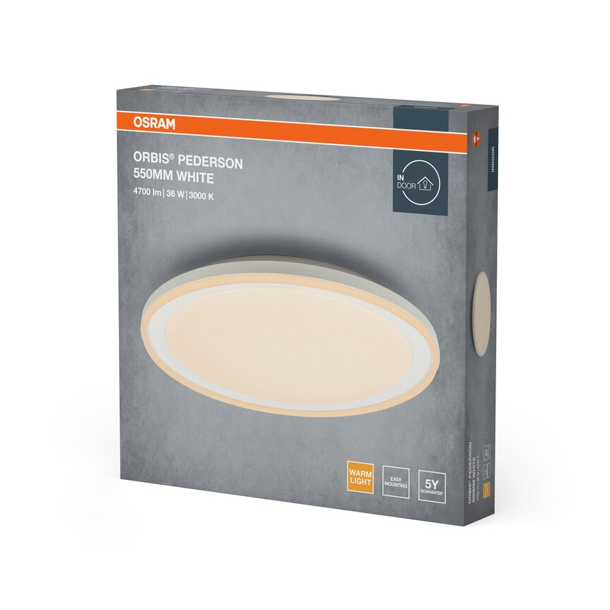 Osram - LED Stropní svítidlo ORBIS PEDERSON LED/36W/230V pr. 55 cm bílá