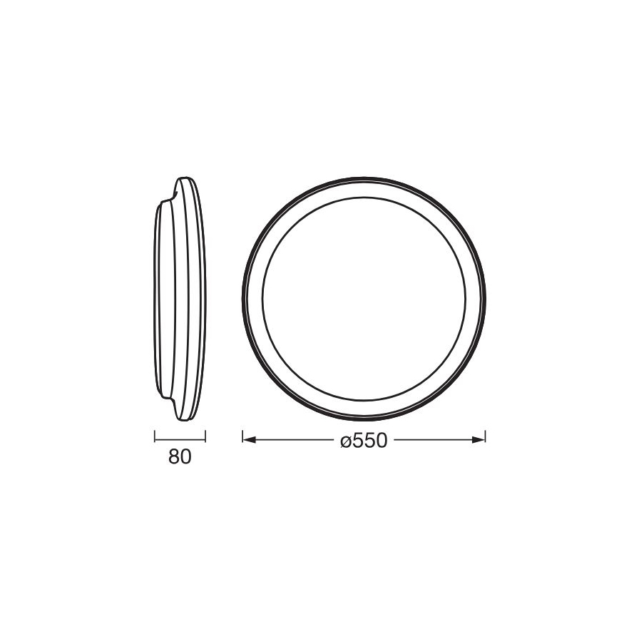 Osram - LED Stropní svítidlo ORBIS PEDERSON LED/36W/230V pr. 55 cm bílá