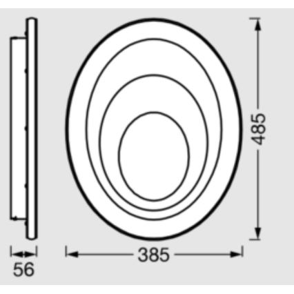 Osram - LED Stropní svítidlo ORBIS SPIRAL LED/37W/230V bílá