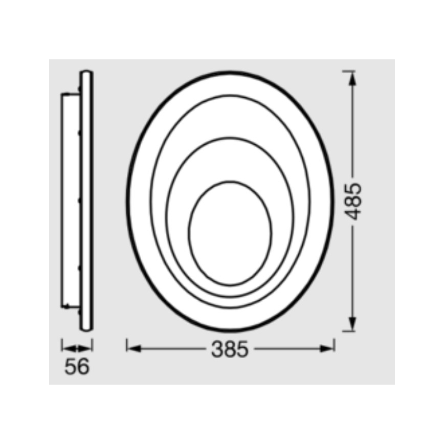 Osram - LED Stropní svítidlo ORBIS SPIRAL LED/37W/230V bílá