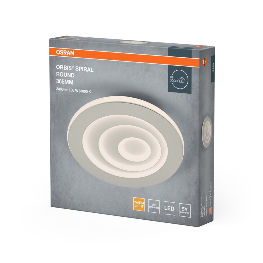 Osram - LED Stropní svítidlo ORBIS SPIRAL LED/38W/230V pr. 36,5 cm bílá