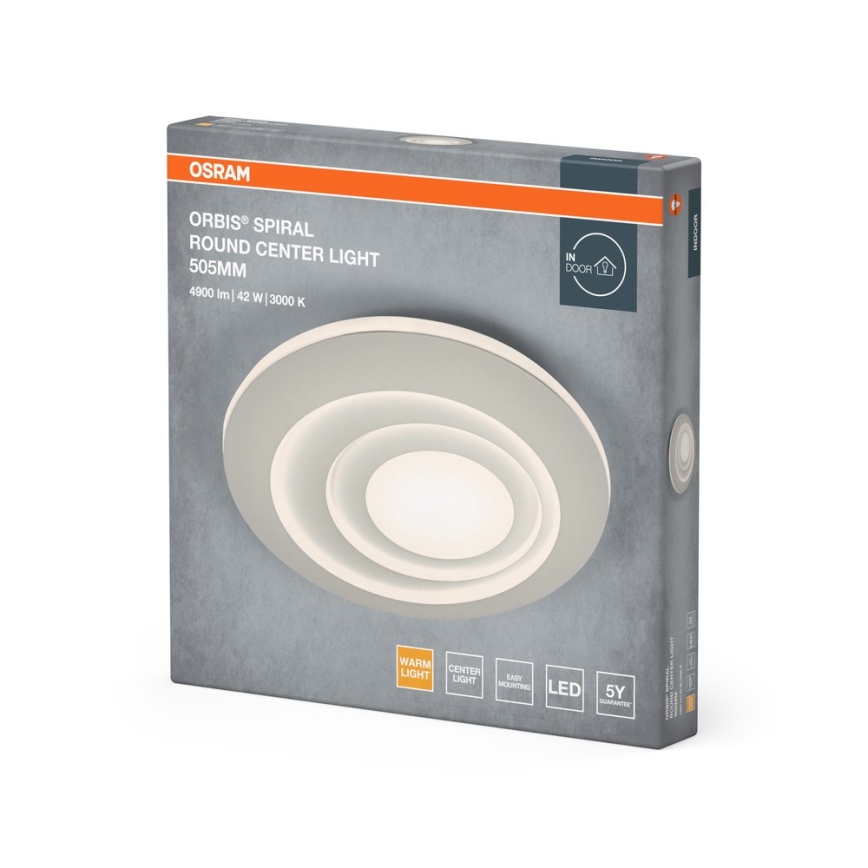 Osram - LED Stropní svítidlo ORBIS SPIRAL LED/42W/230V pr. 50,5 cm bílá