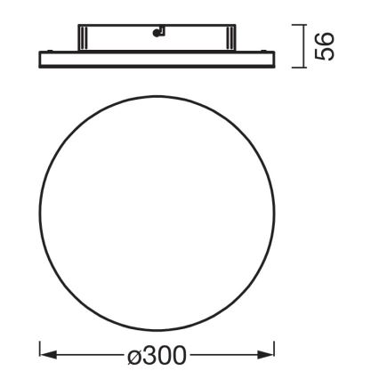 Osram - LED Stropní svítidlo PLANON LED/20W/230V 3000K pr. 30 cm bílá