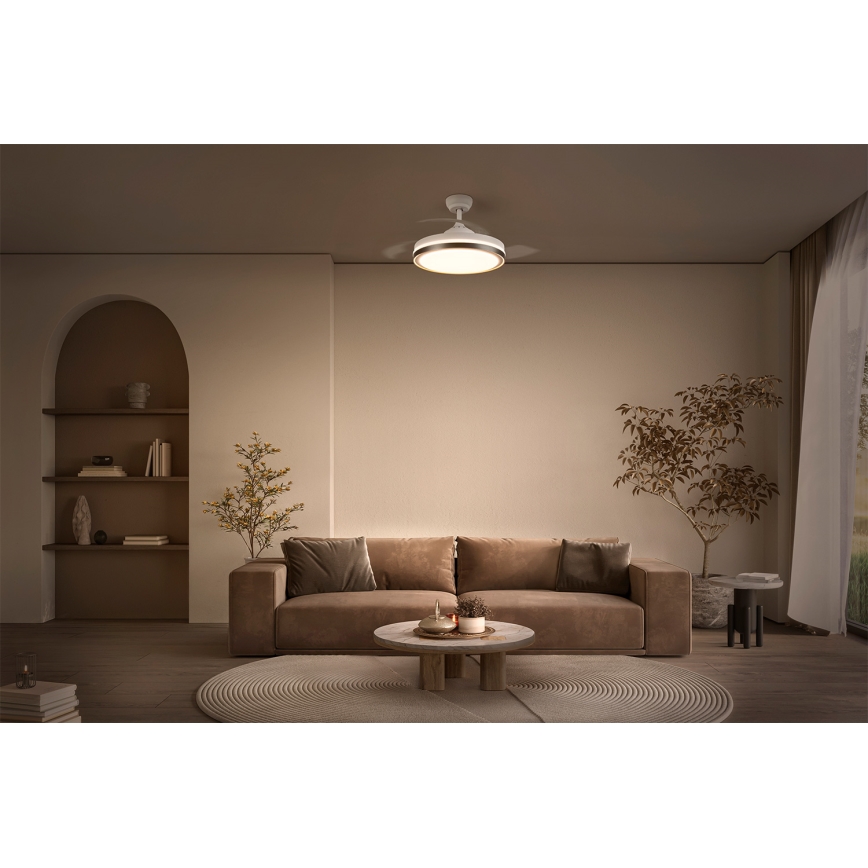 Osram - LED Stropní svítidlo s ventilátorem CEILING FAN LED/66W/230V 3000/4000/6500K bílá + dálkové ovládání