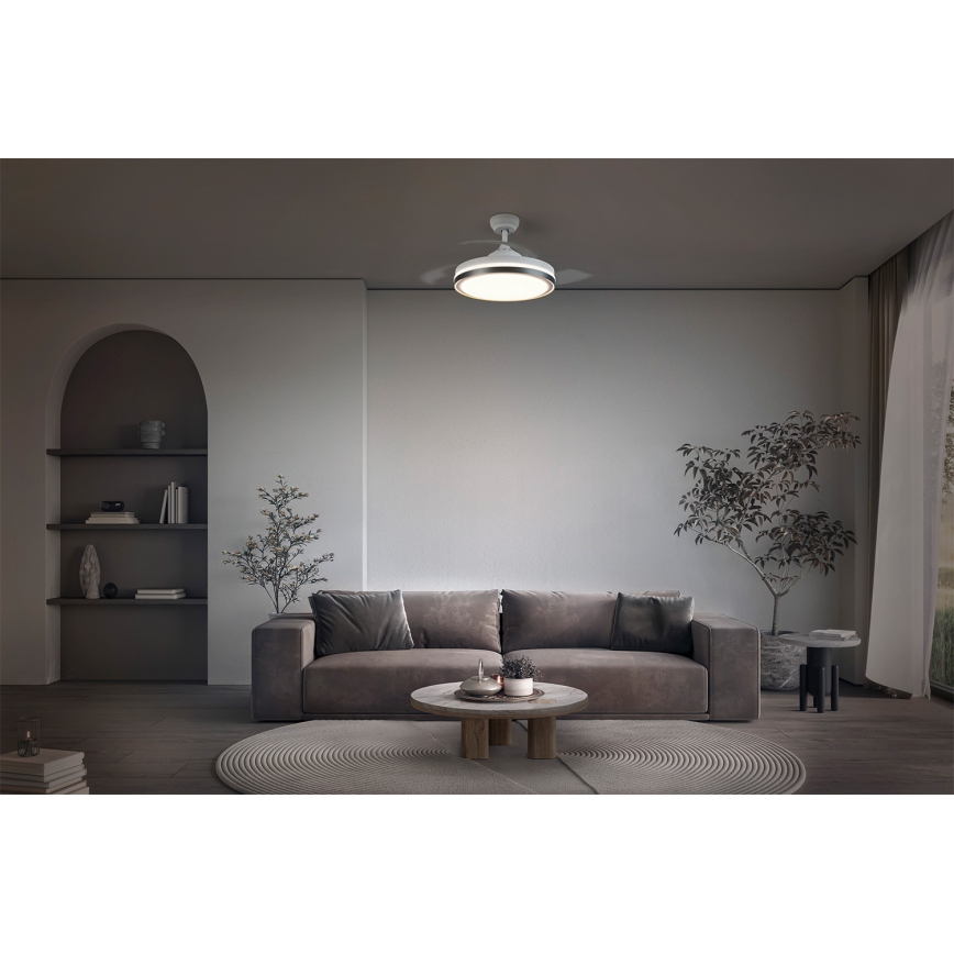 Osram - LED Stropní svítidlo s ventilátorem CEILING FAN LED/66W/230V 3000/4000/6500K bílá + dálkové ovládání