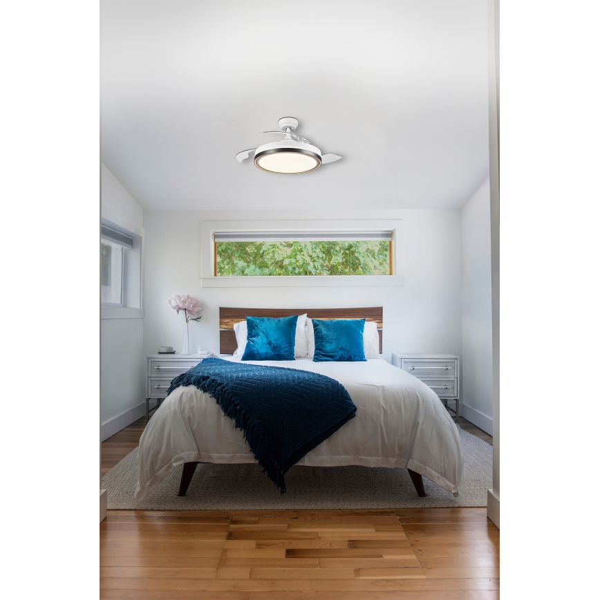 Osram - LED Stropní svítidlo s ventilátorem CEILING FAN LED/66W/230V 3000/4000/6500K bílá + dálkové ovládání