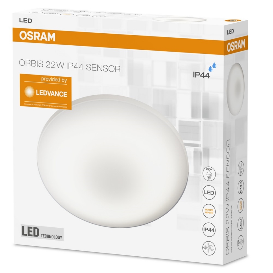 Osram - LED Svítidlo se senzorem SILARA LED/22W/230V IP44
