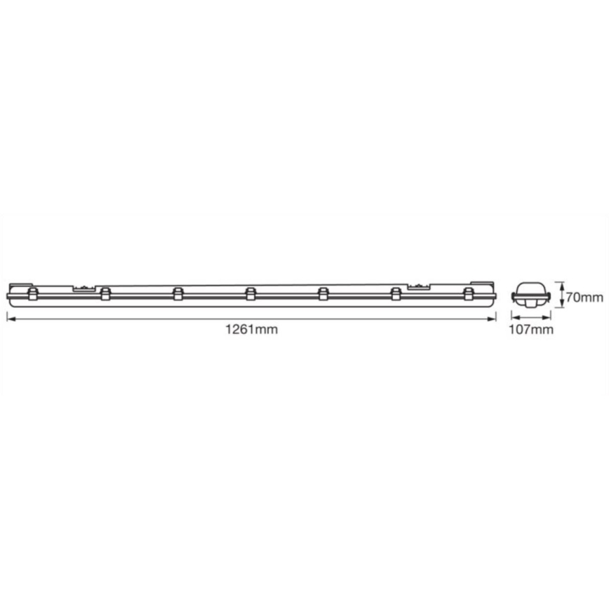 Osram - LED Technické zářivkové svítidlo SUBMARINE 2xG13/15W/230V IP65