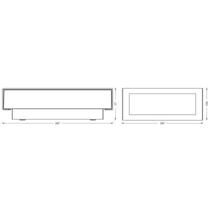 Osram - LED Venkovní nástěnné svítidlo ENDURA STYLE LED/10W/230V IP54 antracit