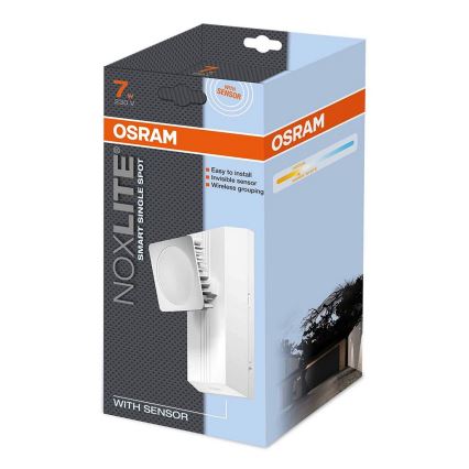 Osram - LED Venkovní nástěnné svítidlo se senzorem NOXLITE LED/7,5W/230V IP55