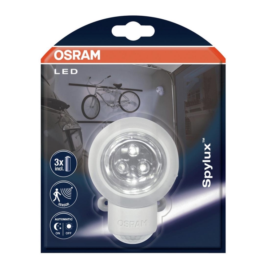 Osram - LED Venkovní nástěnné svítidlo se senzorem SPYLUX 1xLED/0,3W/4,5V