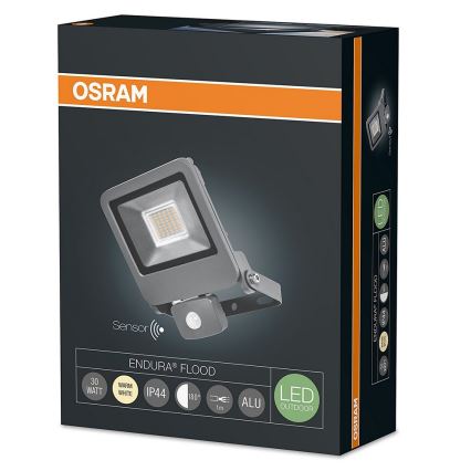 Osram - LED Venkovní reflektor se senzorem ENDURA 1xLED/30W/230V IP44