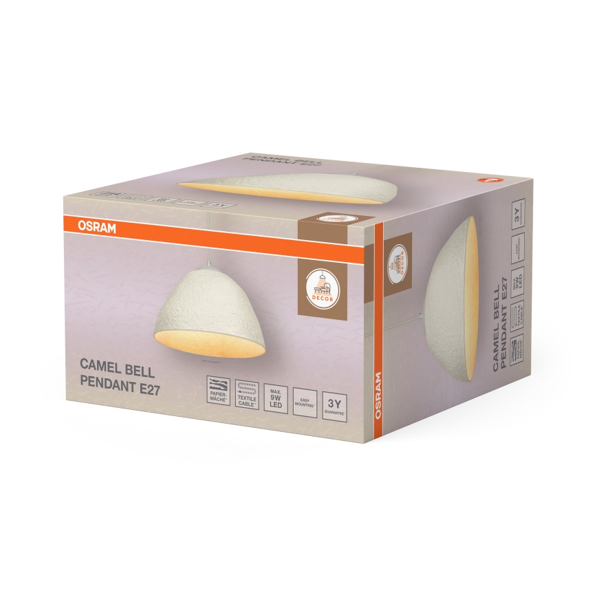 Osram - Lustr na lanku CAMEL BELL 1xE27/9W/230V pr. 37,5 cm