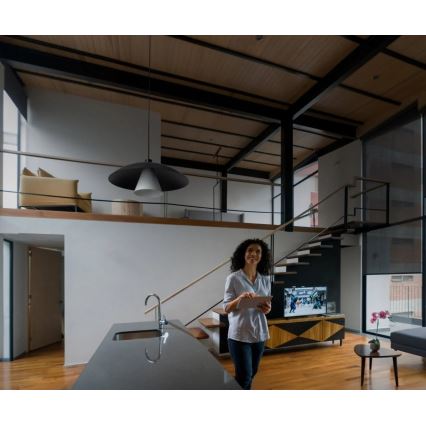 Osram - Lustr na lanku DECOR FLYING MUSHROOM 1xE27/25W/230V pr. 50 cm černá