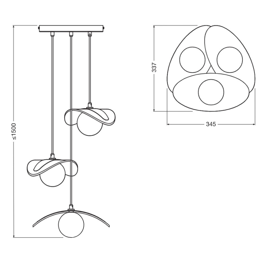Osram - Lustr na lanku DECOR PEARL 3xG9/5W/230V béžová