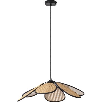 Osram - Lustr na lanku DECOR RATTAN 1xE27/15W/230V pr. 58 cm béžová/černá