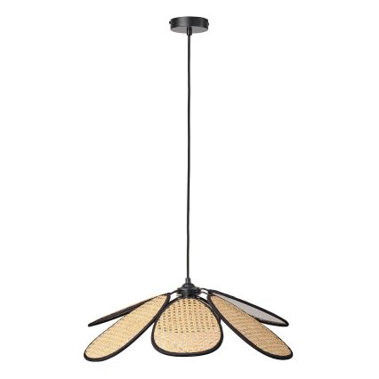 Osram - Lustr na lanku DECOR RATTAN 1xE27/15W/230V pr. 58 cm béžová/černá