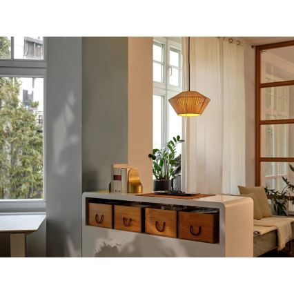 Osram - Lustr na lanku DECOR STRIPES 1xE27/10W/230V pr. 30,5 cm béžová